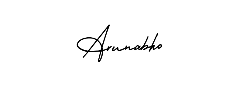 How to Draw Arunabho signature style? AmerikaSignatureDemo-Regular is a latest design signature styles for name Arunabho. Arunabho signature style 3 images and pictures png