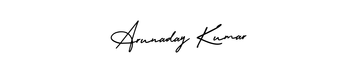 How to make Arunaday Kumar signature? AmerikaSignatureDemo-Regular is a professional autograph style. Create handwritten signature for Arunaday Kumar name. Arunaday Kumar signature style 3 images and pictures png