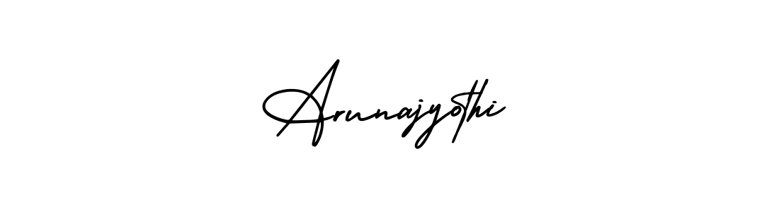 It looks lik you need a new signature style for name Arunajyothi. Design unique handwritten (AmerikaSignatureDemo-Regular) signature with our free signature maker in just a few clicks. Arunajyothi signature style 3 images and pictures png