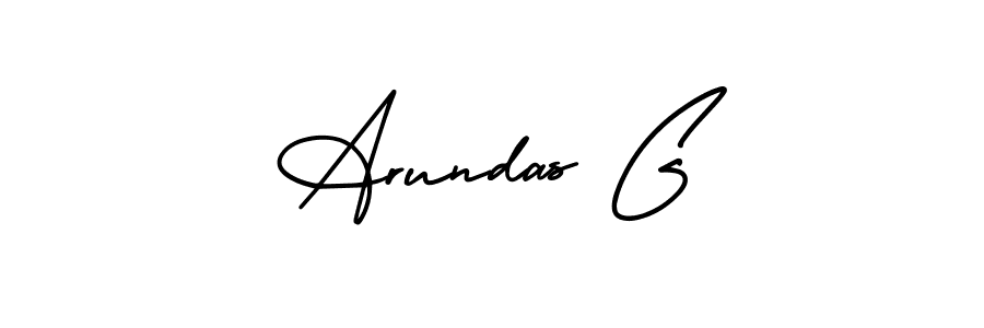 Use a signature maker to create a handwritten signature online. With this signature software, you can design (AmerikaSignatureDemo-Regular) your own signature for name Arundas G. Arundas G signature style 3 images and pictures png
