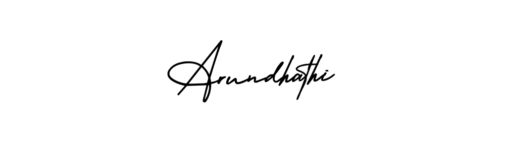 It looks lik you need a new signature style for name Arundhathi. Design unique handwritten (AmerikaSignatureDemo-Regular) signature with our free signature maker in just a few clicks. Arundhathi signature style 3 images and pictures png