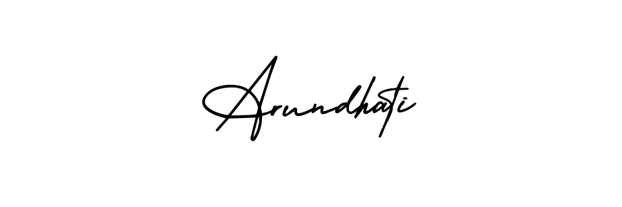 The best way (AmerikaSignatureDemo-Regular) to make a short signature is to pick only two or three words in your name. The name Arundhati include a total of six letters. For converting this name. Arundhati signature style 3 images and pictures png