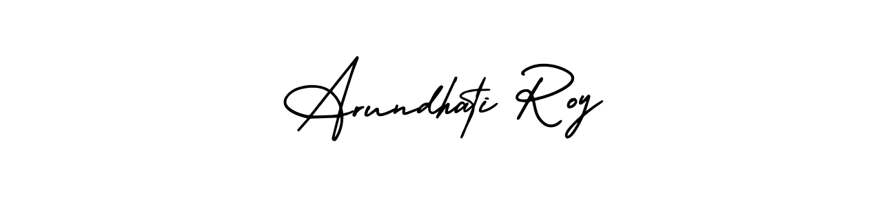 Use a signature maker to create a handwritten signature online. With this signature software, you can design (AmerikaSignatureDemo-Regular) your own signature for name Arundhati Roy. Arundhati Roy signature style 3 images and pictures png