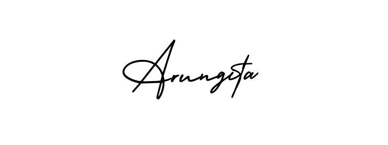 It looks lik you need a new signature style for name Arungita. Design unique handwritten (AmerikaSignatureDemo-Regular) signature with our free signature maker in just a few clicks. Arungita signature style 3 images and pictures png