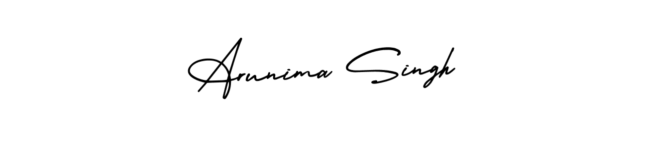 AmerikaSignatureDemo-Regular is a professional signature style that is perfect for those who want to add a touch of class to their signature. It is also a great choice for those who want to make their signature more unique. Get Arunima Singh name to fancy signature for free. Arunima Singh signature style 3 images and pictures png