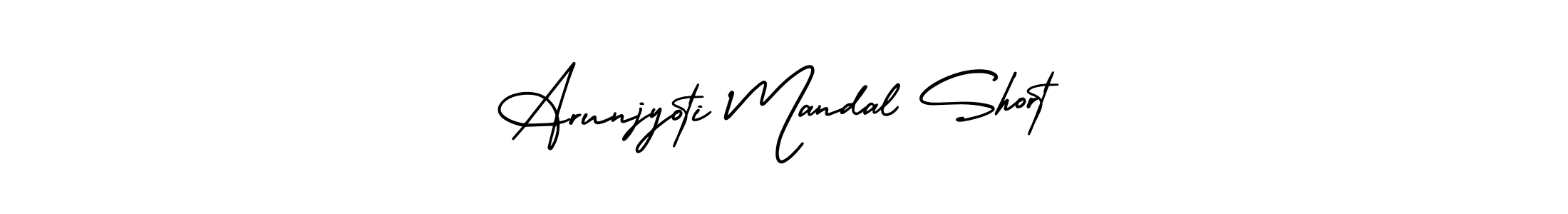 Use a signature maker to create a handwritten signature online. With this signature software, you can design (AmerikaSignatureDemo-Regular) your own signature for name Arunjyoti Mandal Short. Arunjyoti Mandal Short signature style 3 images and pictures png