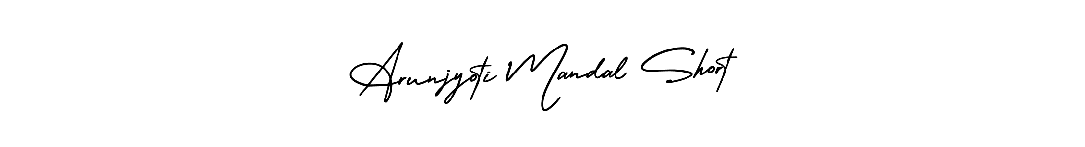 Use a signature maker to create a handwritten signature online. With this signature software, you can design (AmerikaSignatureDemo-Regular) your own signature for name Arunjyoti Mandal Short. Arunjyoti Mandal Short signature style 3 images and pictures png