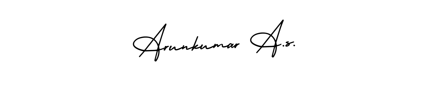 Arunkumar A.s. stylish signature style. Best Handwritten Sign (AmerikaSignatureDemo-Regular) for my name. Handwritten Signature Collection Ideas for my name Arunkumar A.s.. Arunkumar A.s. signature style 3 images and pictures png