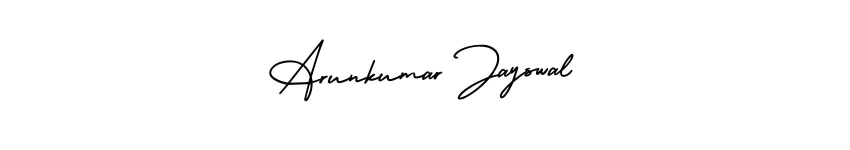 Also You can easily find your signature by using the search form. We will create Arunkumar Jayswal name handwritten signature images for you free of cost using AmerikaSignatureDemo-Regular sign style. Arunkumar Jayswal signature style 3 images and pictures png