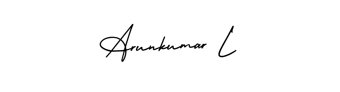 Here are the top 10 professional signature styles for the name Arunkumar L. These are the best autograph styles you can use for your name. Arunkumar L signature style 3 images and pictures png