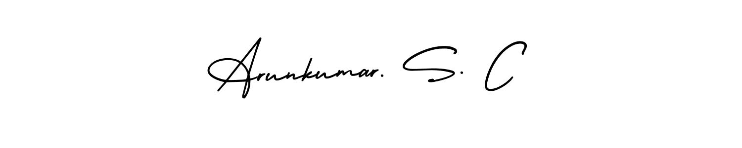 You can use this online signature creator to create a handwritten signature for the name Arunkumar. S. C. This is the best online autograph maker. Arunkumar. S. C signature style 3 images and pictures png