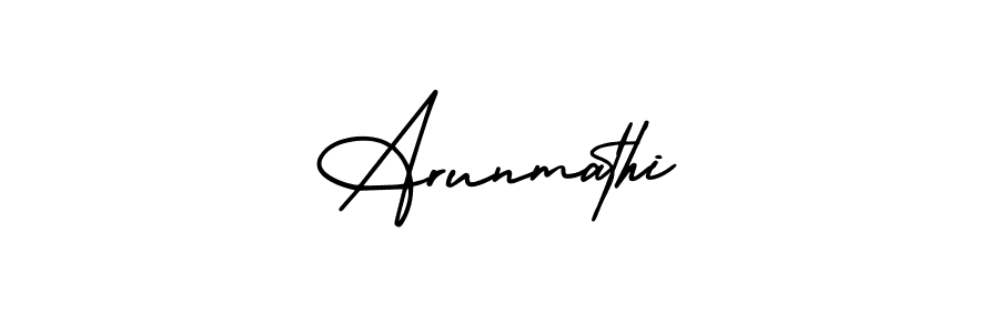 Also we have Arunmathi name is the best signature style. Create professional handwritten signature collection using AmerikaSignatureDemo-Regular autograph style. Arunmathi signature style 3 images and pictures png