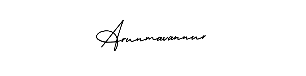 Make a beautiful signature design for name Arunmavannur. With this signature (AmerikaSignatureDemo-Regular) style, you can create a handwritten signature for free. Arunmavannur signature style 3 images and pictures png