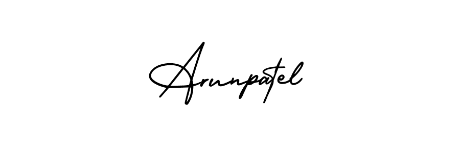 Also we have Arunpatel name is the best signature style. Create professional handwritten signature collection using AmerikaSignatureDemo-Regular autograph style. Arunpatel signature style 3 images and pictures png