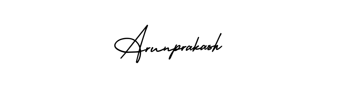 Also You can easily find your signature by using the search form. We will create Arunprakash name handwritten signature images for you free of cost using AmerikaSignatureDemo-Regular sign style. Arunprakash signature style 3 images and pictures png