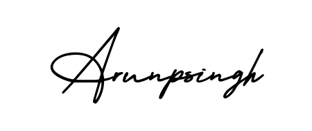 Practice writing Arunpsingh with the flow of AmerikaSignatureDemo-Regular lettering. A fantastic source of inspiration for developing your personal signature style. Arunpsingh signature style 3 images and pictures png