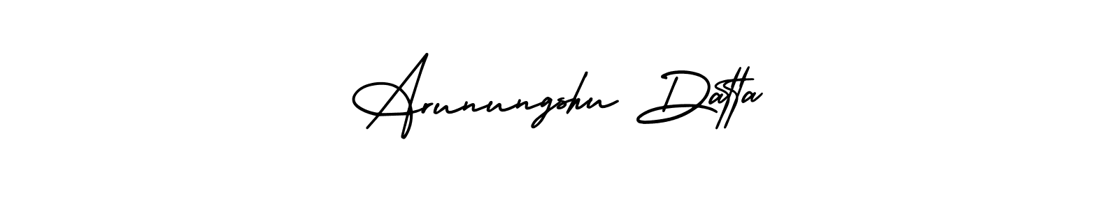 Make a beautiful signature design for name Arunungshu Datta. With this signature (AmerikaSignatureDemo-Regular) style, you can create a handwritten signature for free. Arunungshu Datta signature style 3 images and pictures png