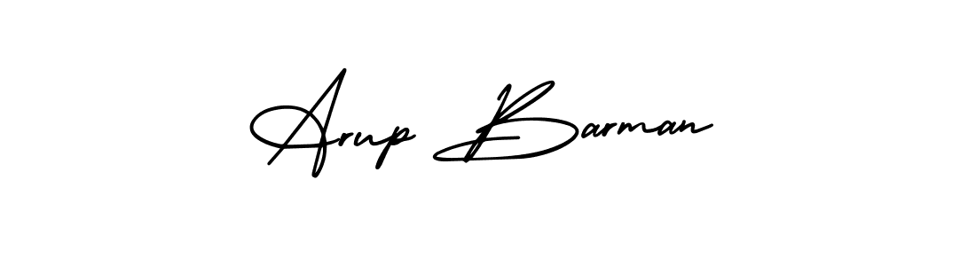 How to make Arup Barman name signature. Use AmerikaSignatureDemo-Regular style for creating short signs online. This is the latest handwritten sign. Arup Barman signature style 3 images and pictures png