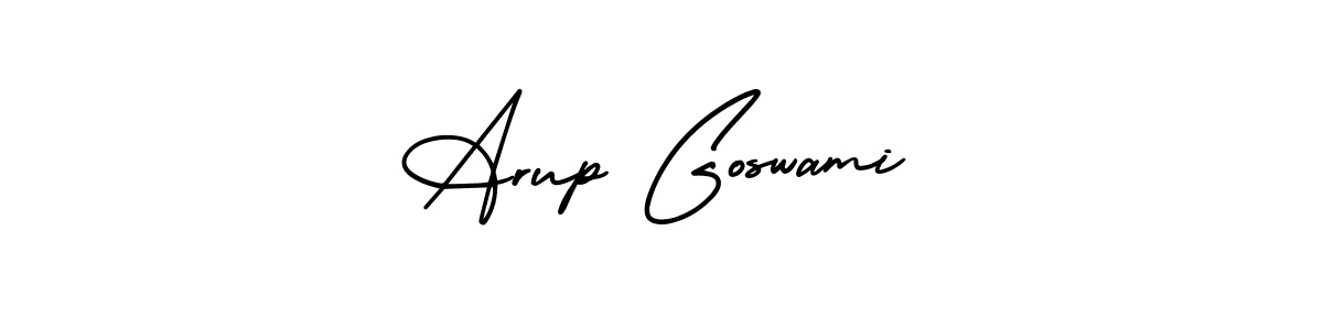 Make a beautiful signature design for name Arup Goswami. With this signature (AmerikaSignatureDemo-Regular) style, you can create a handwritten signature for free. Arup Goswami signature style 3 images and pictures png