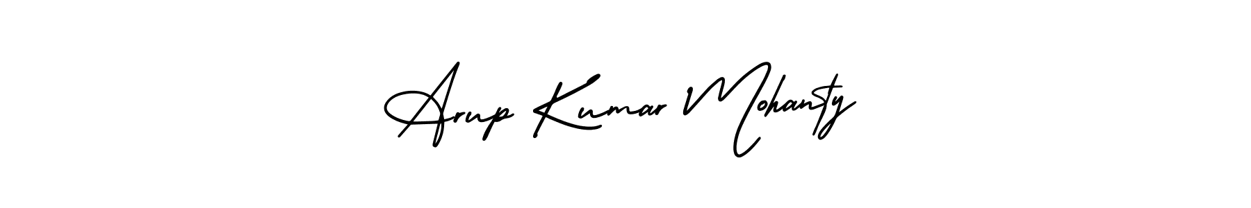 Arup Kumar Mohanty stylish signature style. Best Handwritten Sign (AmerikaSignatureDemo-Regular) for my name. Handwritten Signature Collection Ideas for my name Arup Kumar Mohanty. Arup Kumar Mohanty signature style 3 images and pictures png