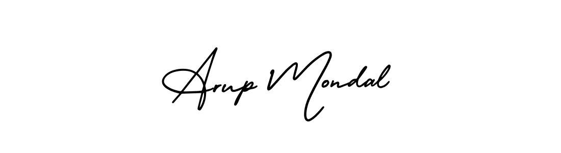 Arup Mondal stylish signature style. Best Handwritten Sign (AmerikaSignatureDemo-Regular) for my name. Handwritten Signature Collection Ideas for my name Arup Mondal. Arup Mondal signature style 3 images and pictures png