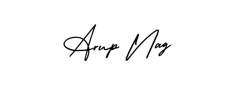 Arup Nag stylish signature style. Best Handwritten Sign (AmerikaSignatureDemo-Regular) for my name. Handwritten Signature Collection Ideas for my name Arup Nag. Arup Nag signature style 3 images and pictures png