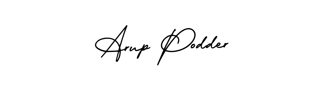 How to make Arup Podder name signature. Use AmerikaSignatureDemo-Regular style for creating short signs online. This is the latest handwritten sign. Arup Podder signature style 3 images and pictures png