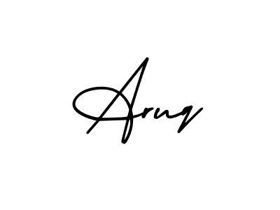 Design your own signature with our free online signature maker. With this signature software, you can create a handwritten (AmerikaSignatureDemo-Regular) signature for name Aruq. Aruq signature style 3 images and pictures png