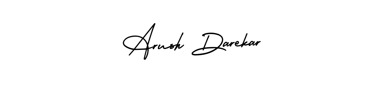 You can use this online signature creator to create a handwritten signature for the name Arush Darekar. This is the best online autograph maker. Arush Darekar signature style 3 images and pictures png