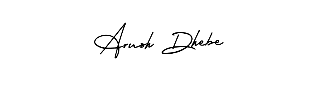 How to Draw Arush Dhebe signature style? AmerikaSignatureDemo-Regular is a latest design signature styles for name Arush Dhebe. Arush Dhebe signature style 3 images and pictures png