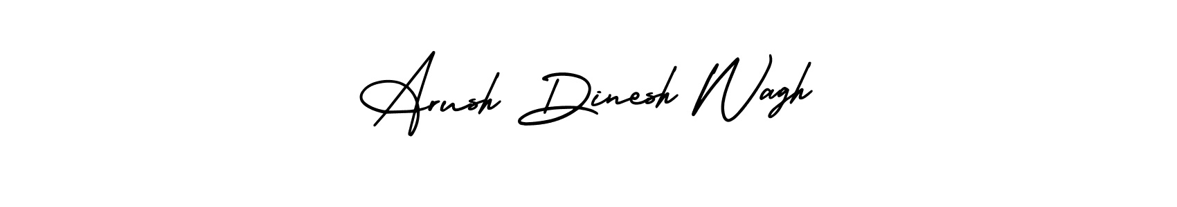 Similarly AmerikaSignatureDemo-Regular is the best handwritten signature design. Signature creator online .You can use it as an online autograph creator for name Arush Dinesh Wagh. Arush Dinesh Wagh signature style 3 images and pictures png