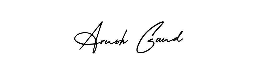 Make a beautiful signature design for name Arush Gaud. With this signature (AmerikaSignatureDemo-Regular) style, you can create a handwritten signature for free. Arush Gaud signature style 3 images and pictures png