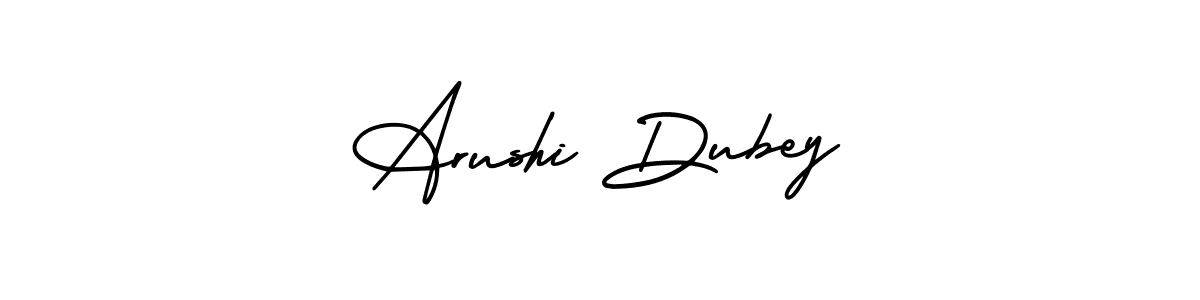 This is the best signature style for the Arushi Dubey name. Also you like these signature font (AmerikaSignatureDemo-Regular). Mix name signature. Arushi Dubey signature style 3 images and pictures png