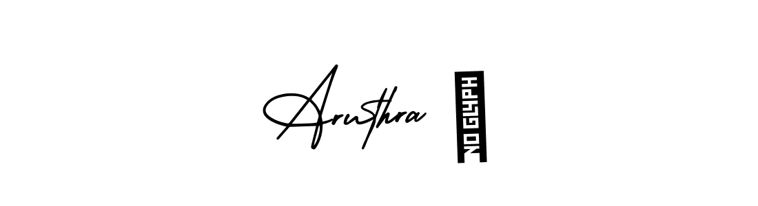 Design your own signature with our free online signature maker. With this signature software, you can create a handwritten (AmerikaSignatureDemo-Regular) signature for name Aruthra ♡. Aruthra ♡ signature style 3 images and pictures png