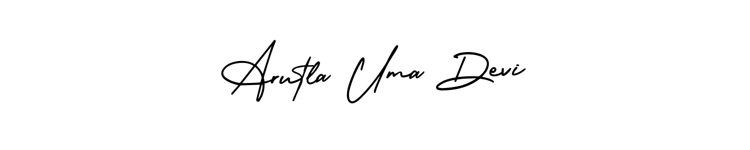 Make a beautiful signature design for name Arutla Uma Devi. Use this online signature maker to create a handwritten signature for free. Arutla Uma Devi signature style 3 images and pictures png