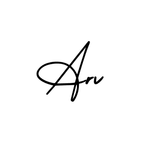 Make a beautiful signature design for name Arv. Use this online signature maker to create a handwritten signature for free. Arv signature style 3 images and pictures png