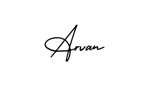 Use a signature maker to create a handwritten signature online. With this signature software, you can design (AmerikaSignatureDemo-Regular) your own signature for name Arvan. Arvan signature style 3 images and pictures png