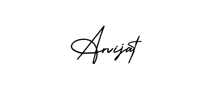 The best way (AmerikaSignatureDemo-Regular) to make a short signature is to pick only two or three words in your name. The name Arvijat include a total of six letters. For converting this name. Arvijat signature style 3 images and pictures png