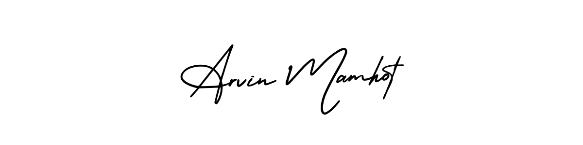 Create a beautiful signature design for name Arvin Mamhot. With this signature (AmerikaSignatureDemo-Regular) fonts, you can make a handwritten signature for free. Arvin Mamhot signature style 3 images and pictures png