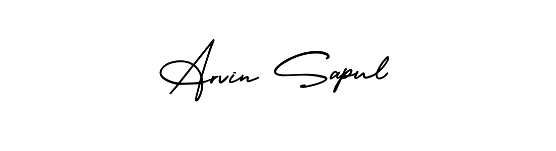 How to Draw Arvin Sapul signature style? AmerikaSignatureDemo-Regular is a latest design signature styles for name Arvin Sapul. Arvin Sapul signature style 3 images and pictures png