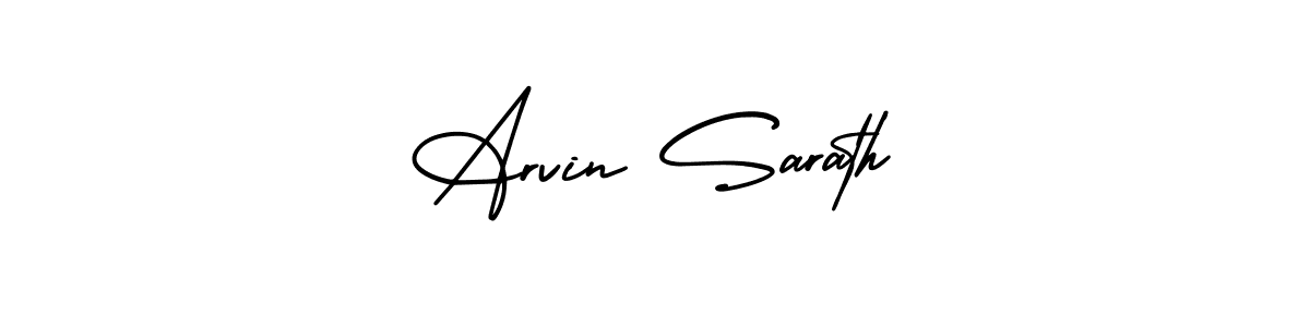 Use a signature maker to create a handwritten signature online. With this signature software, you can design (AmerikaSignatureDemo-Regular) your own signature for name Arvin Sarath. Arvin Sarath signature style 3 images and pictures png