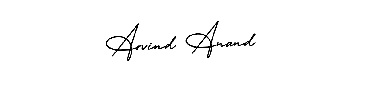 The best way (AmerikaSignatureDemo-Regular) to make a short signature is to pick only two or three words in your name. The name Arvind Anand include a total of six letters. For converting this name. Arvind Anand signature style 3 images and pictures png