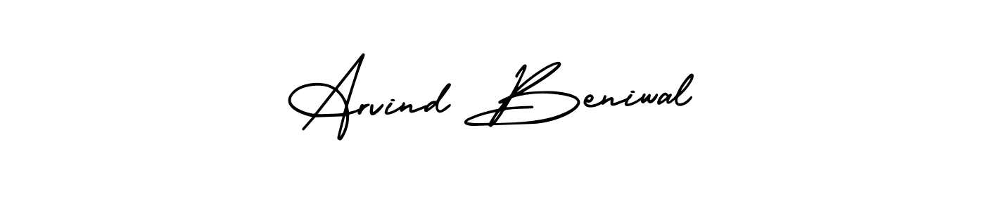 AmerikaSignatureDemo-Regular is a professional signature style that is perfect for those who want to add a touch of class to their signature. It is also a great choice for those who want to make their signature more unique. Get Arvind Beniwal name to fancy signature for free. Arvind Beniwal signature style 3 images and pictures png