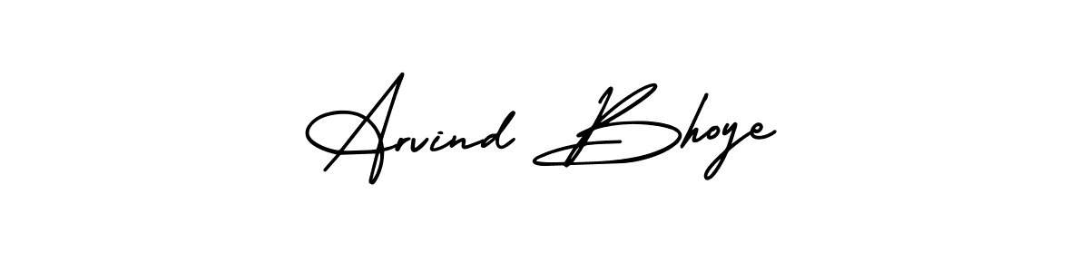 Make a beautiful signature design for name Arvind Bhoye. With this signature (AmerikaSignatureDemo-Regular) style, you can create a handwritten signature for free. Arvind Bhoye signature style 3 images and pictures png