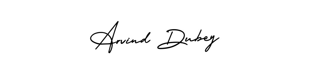 How to make Arvind Dubey name signature. Use AmerikaSignatureDemo-Regular style for creating short signs online. This is the latest handwritten sign. Arvind Dubey signature style 3 images and pictures png