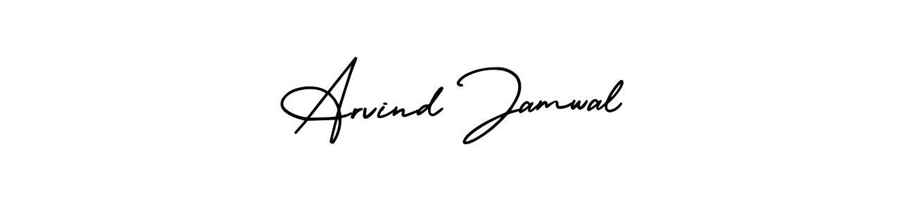 How to make Arvind Jamwal signature? AmerikaSignatureDemo-Regular is a professional autograph style. Create handwritten signature for Arvind Jamwal name. Arvind Jamwal signature style 3 images and pictures png