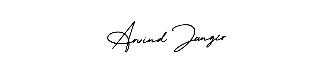 Similarly AmerikaSignatureDemo-Regular is the best handwritten signature design. Signature creator online .You can use it as an online autograph creator for name Arvind Jangir. Arvind Jangir signature style 3 images and pictures png