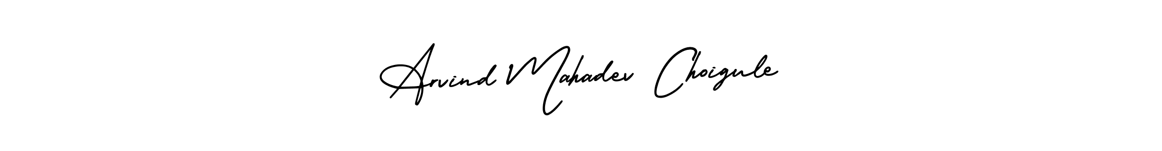 Make a beautiful signature design for name Arvind Mahadev Choigule. Use this online signature maker to create a handwritten signature for free. Arvind Mahadev Choigule signature style 3 images and pictures png