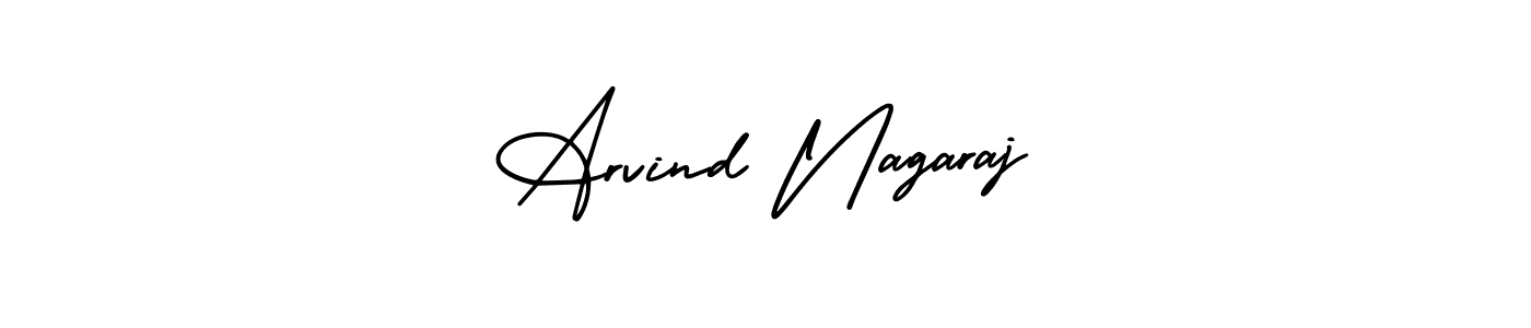 You should practise on your own different ways (AmerikaSignatureDemo-Regular) to write your name (Arvind Nagaraj) in signature. don't let someone else do it for you. Arvind Nagaraj signature style 3 images and pictures png