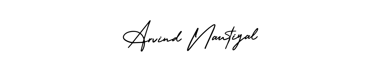 It looks lik you need a new signature style for name Arvind Nautiyal. Design unique handwritten (AmerikaSignatureDemo-Regular) signature with our free signature maker in just a few clicks. Arvind Nautiyal signature style 3 images and pictures png